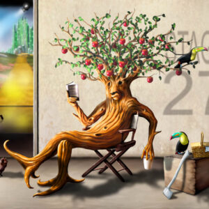 Bark, Lunch And Apples