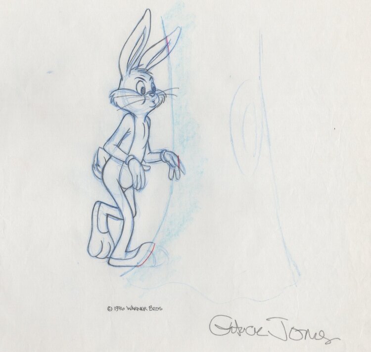 Bugs Bunny Original Production Drawing DCJ53-007-7 1