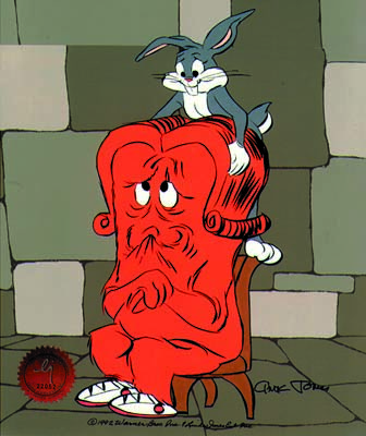Bugs Bunny and Gossamer Hare Dresser
