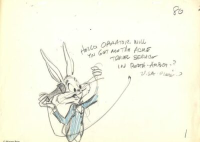 Bugs Bunny Hello Operator Sketch