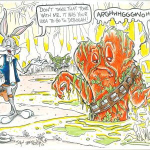 Swamp Thing (with Bugs Bunny and Gossamer)