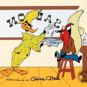 Daffy Sherlock and Yosemite Sam