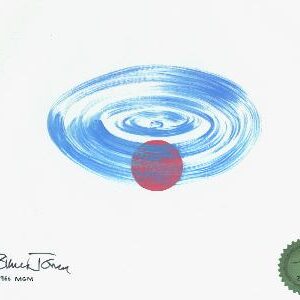 Dot with Spinning Blue Line