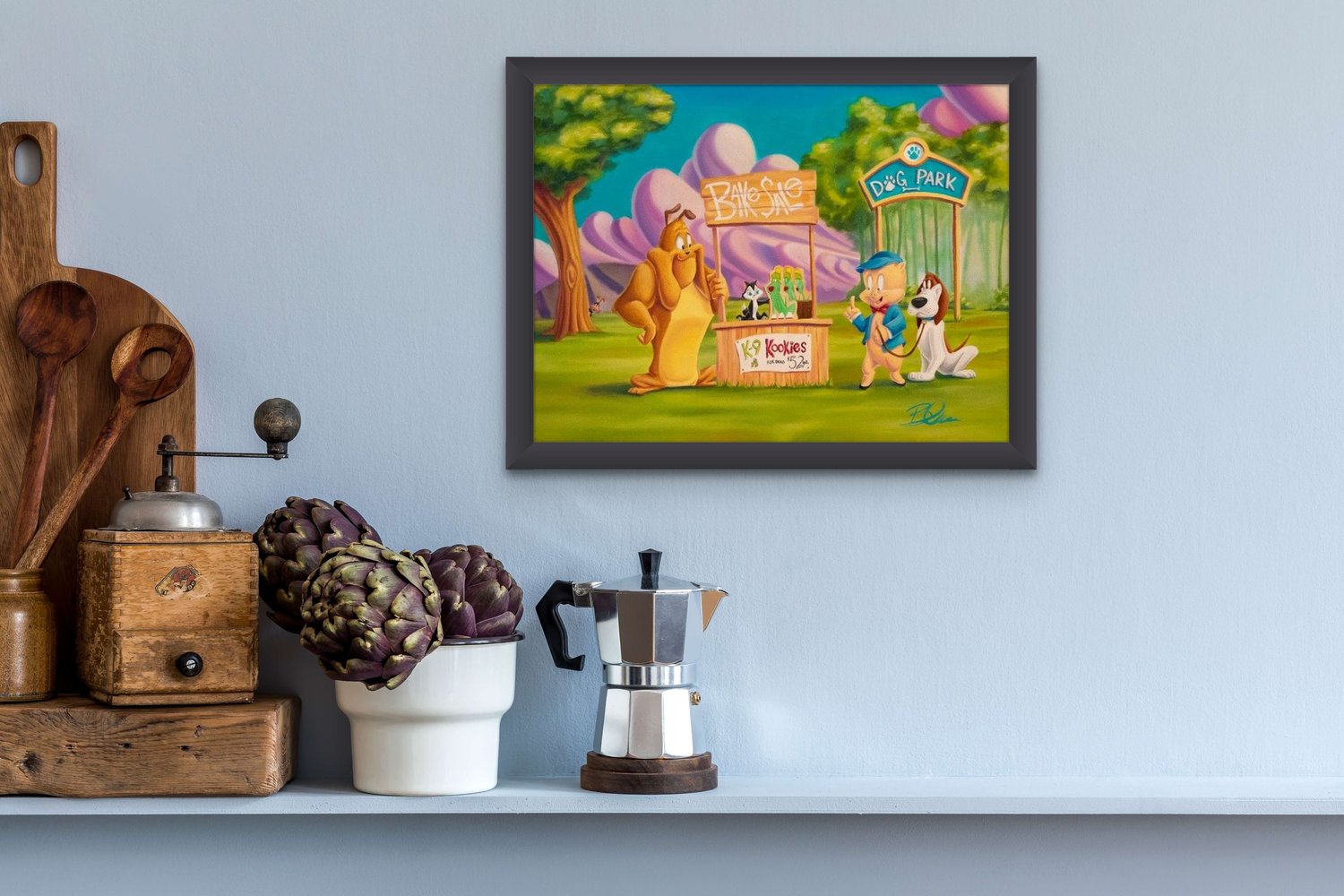 Feed The Kitty 70th Anniversary Bake Sale wall