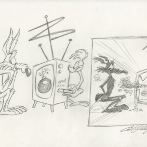 GOLDBERG-175 Wile E Coyote and Road Runner TV Gag
