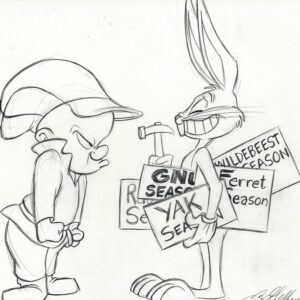 GOLDBERG-54 Bugs Bunny and Elmer Fudd