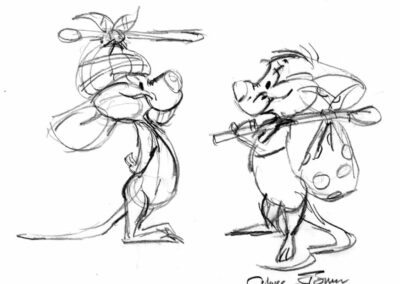 Hubie Bertie With Bindles Sketch