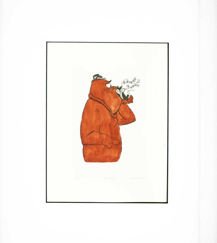 Marc Anthony and Kitty Etching