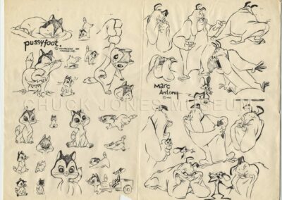Marc Anthony & Pussyfoot Original Concepting Sketch