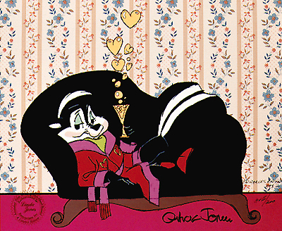 Pepe Le Pew on Couch