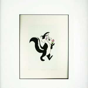 Pepe le Pew etching