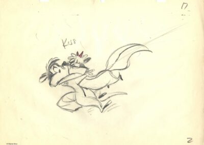 Pepe Le Pew Kiss Sketch