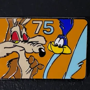 Road Runner and Coyote 75th Anniversary Pin