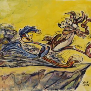 Road Runner and Coyote on Cliff Mini