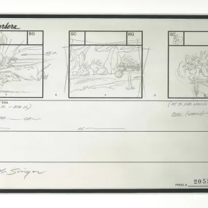 SINGER-346 Fred, Dino Holly Rock a Bye Baby Storyboard 36