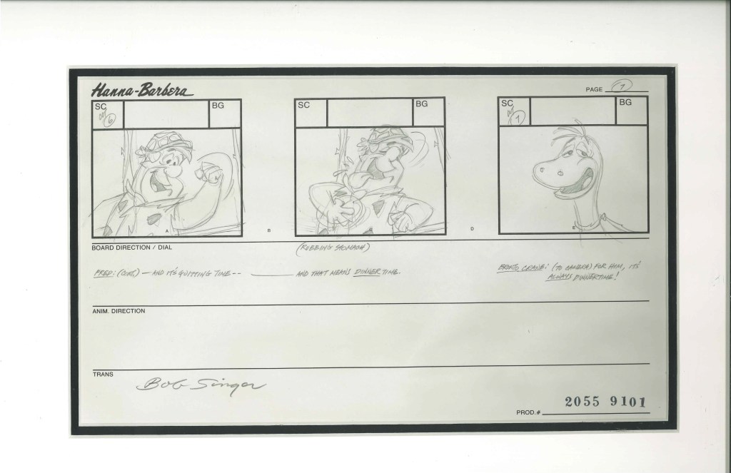 Fred & Dino Holly Rock a Bye Baby Storyboard 7 – Chuck Jones