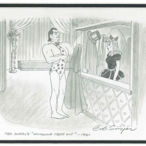 SINGER-353 Tarzan Hollywood Steps Out Tribute Drawing