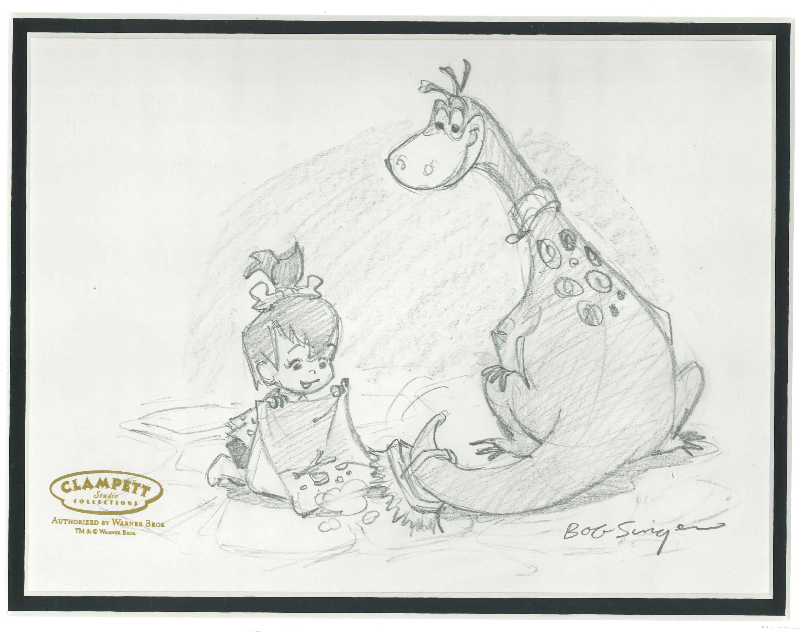 SINGER-360 Pebbles & Dino Clean Up Drawing