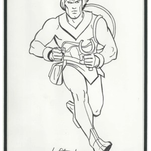 SINGER-367 He-Man Original Drawing - Iwao Takamoto