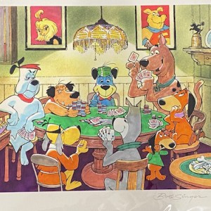 SINGER-405 Scooby Five Paw Draw Giclee