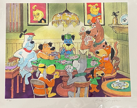 SINGER-405 Scooby Five Paw Draw Giclee