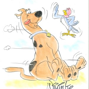 Scooby Doo with Bird_W319