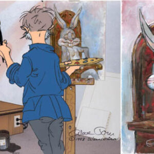 Self Portrait with Grey Hare