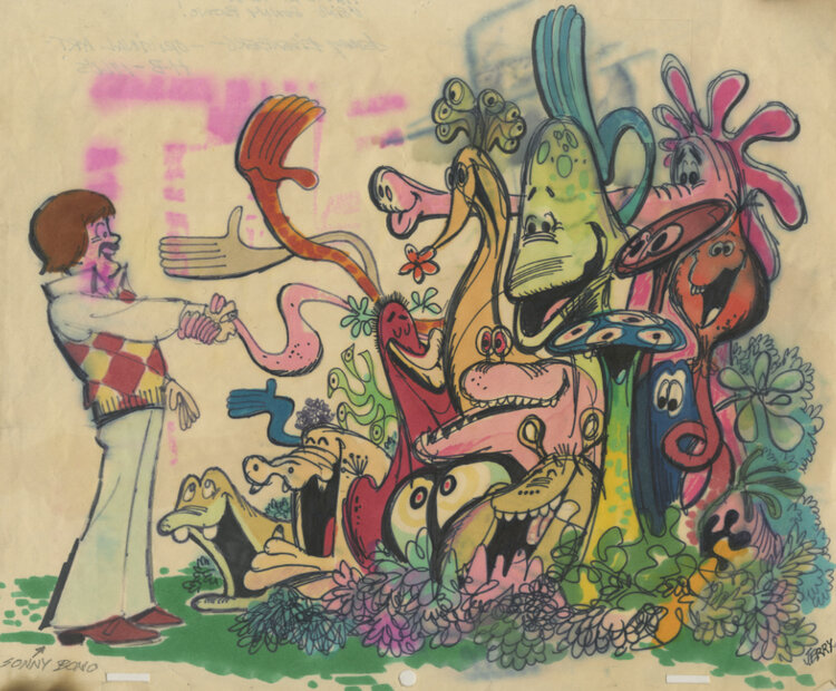 Sonny Bono and Monsters JE114-1