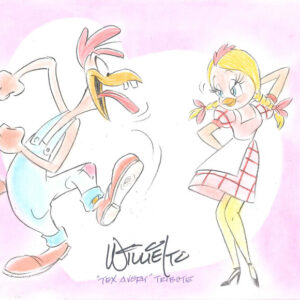 W144-1 Rooster and Girl