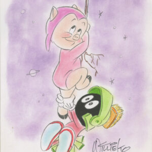 W257-1 Porky Pig and Marvin Martian