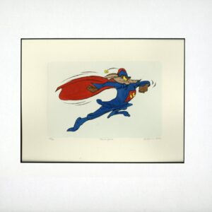 WIle E Coyote etching