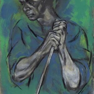 Man On Green And Blue